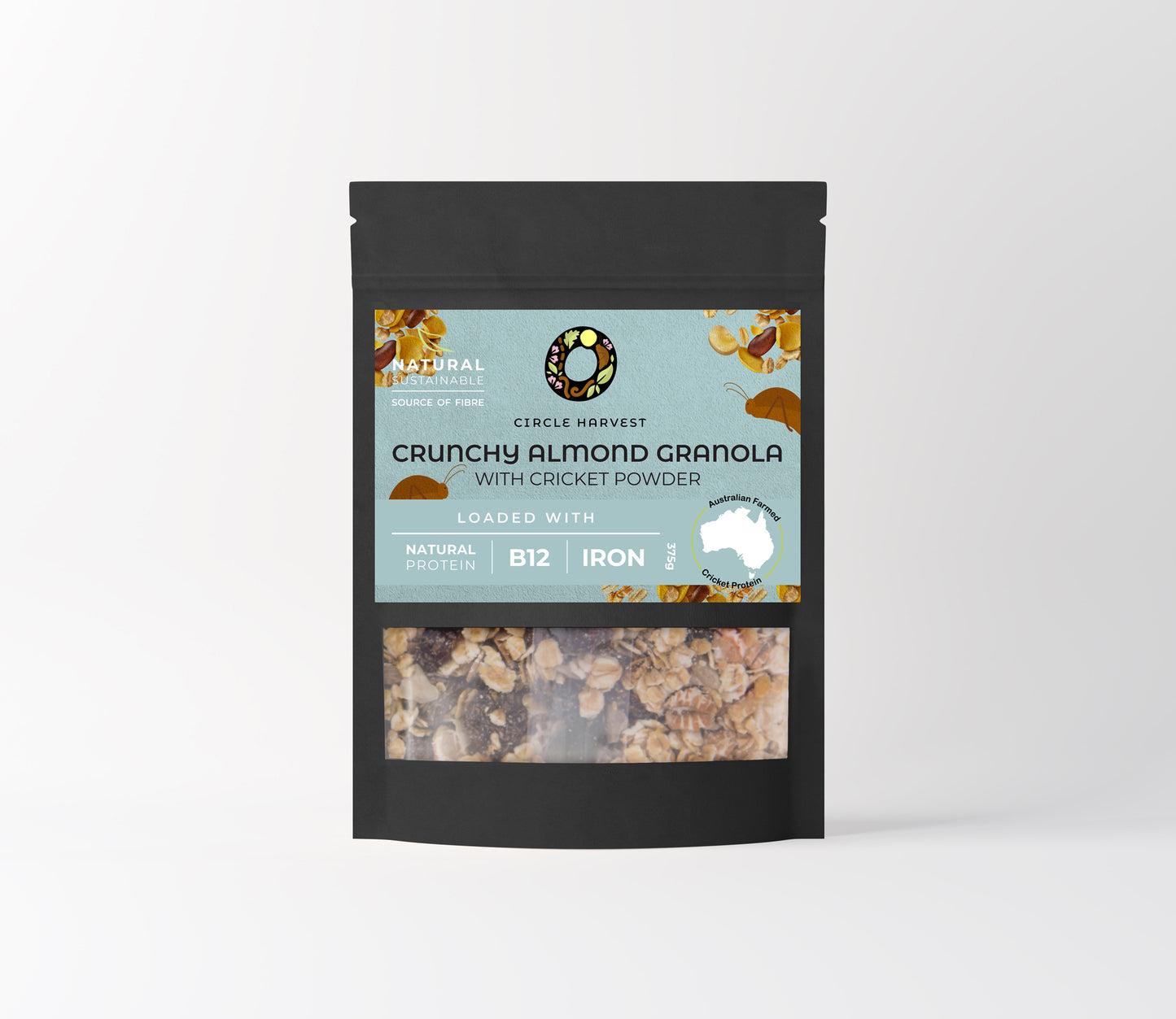 High Protein Almond Granola with Cricket powder